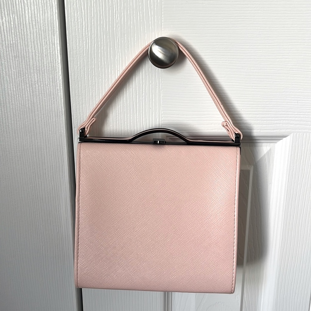 light pink hand bag